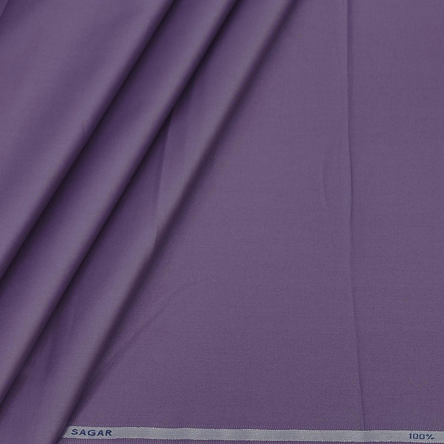 Kurta Pajama Fabric ManTire 100% Cotton Premium Plain Colour Lavender