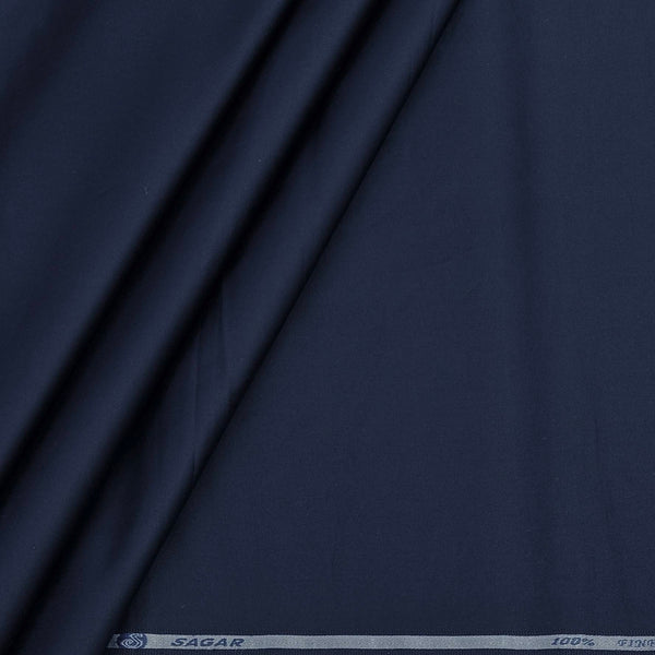 Kurta Pajama Fabric ManTire 100% Cotton Premium Plain Colour Dark Blue