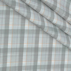 Shirt Fabric Grasim 100% Cotton Check Colour Grey N White