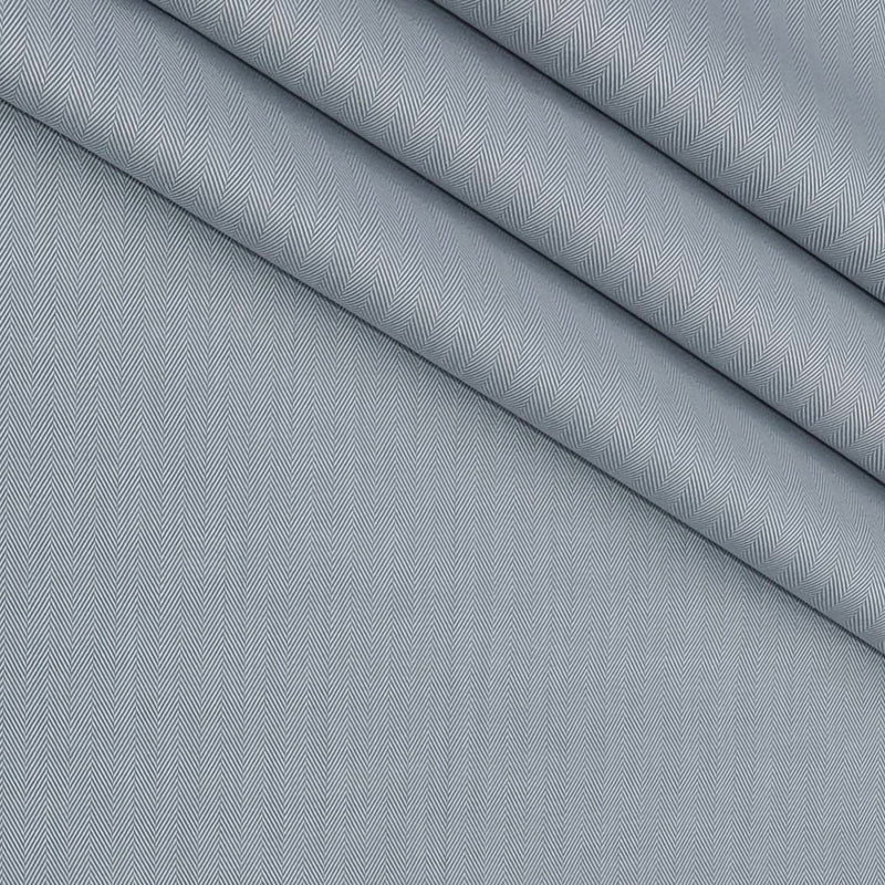 Shirt Fabric Grasim 100% Cotton Herringbone Colour Silver