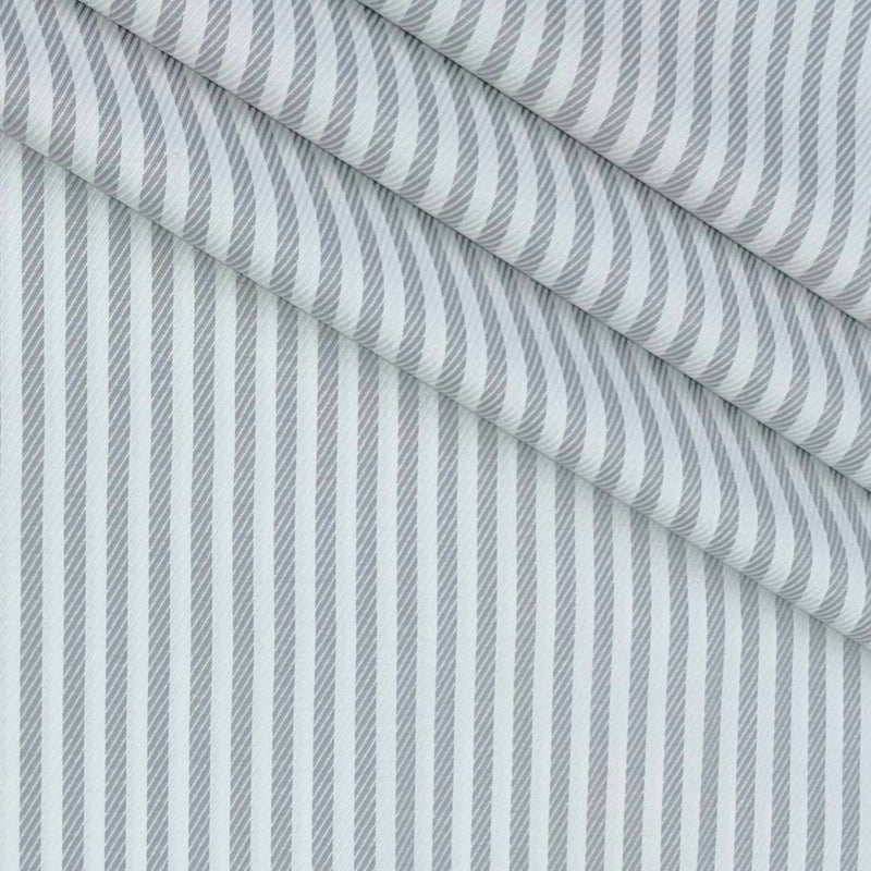 Shirt Fabric Grasim 100% Cotton Lining Colour Grey N White