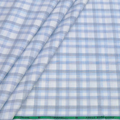 Shirt Fabric Grasim 100% Cotton Broad Check With Slub Colour Lavender
