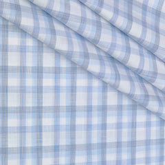 Shirt Fabric Grasim 100% Cotton Broad Check With Slub Colour Lavender
