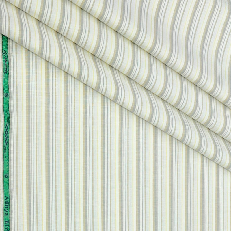 Shirt Fabric Grasim 100% Cotton Lining Colour Off White