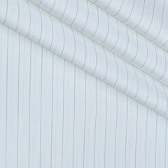 Shirt Fabric Grasim 100% Cotton Lining With Dobby Colour Blue N White
