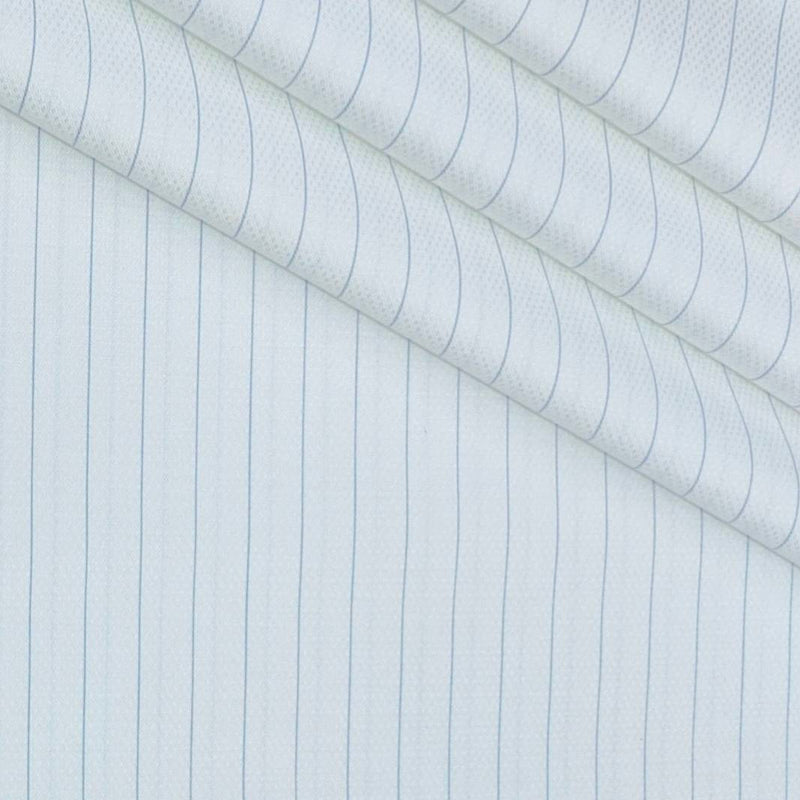 Shirt Fabric Grasim 100% Cotton Lining With Dobby Colour Blue N White