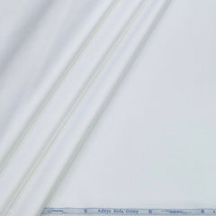 Shirt Fabric Grasim Giza Cotton Plain Colour White