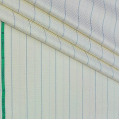 Shirt Fabric Grasim 100% Cotton Broad Lining With Jacquard Colour Cream