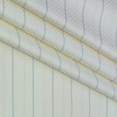 Shirt Fabric Grasim 100% Cotton Broad Lining With Jacquard Colour Cream