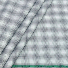 Shirt Fabric Grasim 100% Cotton Check Colour Black N White