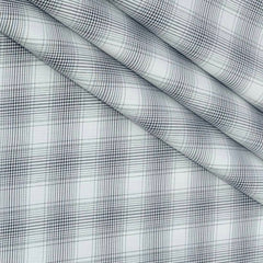 Shirt Fabric Grasim 100% Cotton Check Colour Black N White