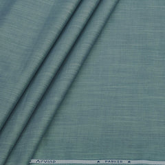 Shirt Fabric Arvind Pure Cotton Slub Colour Greenish Grey