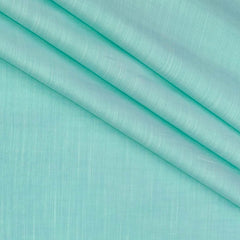 Shirt Fabric Arvind Pure Cotton Slub Colour Mint Green