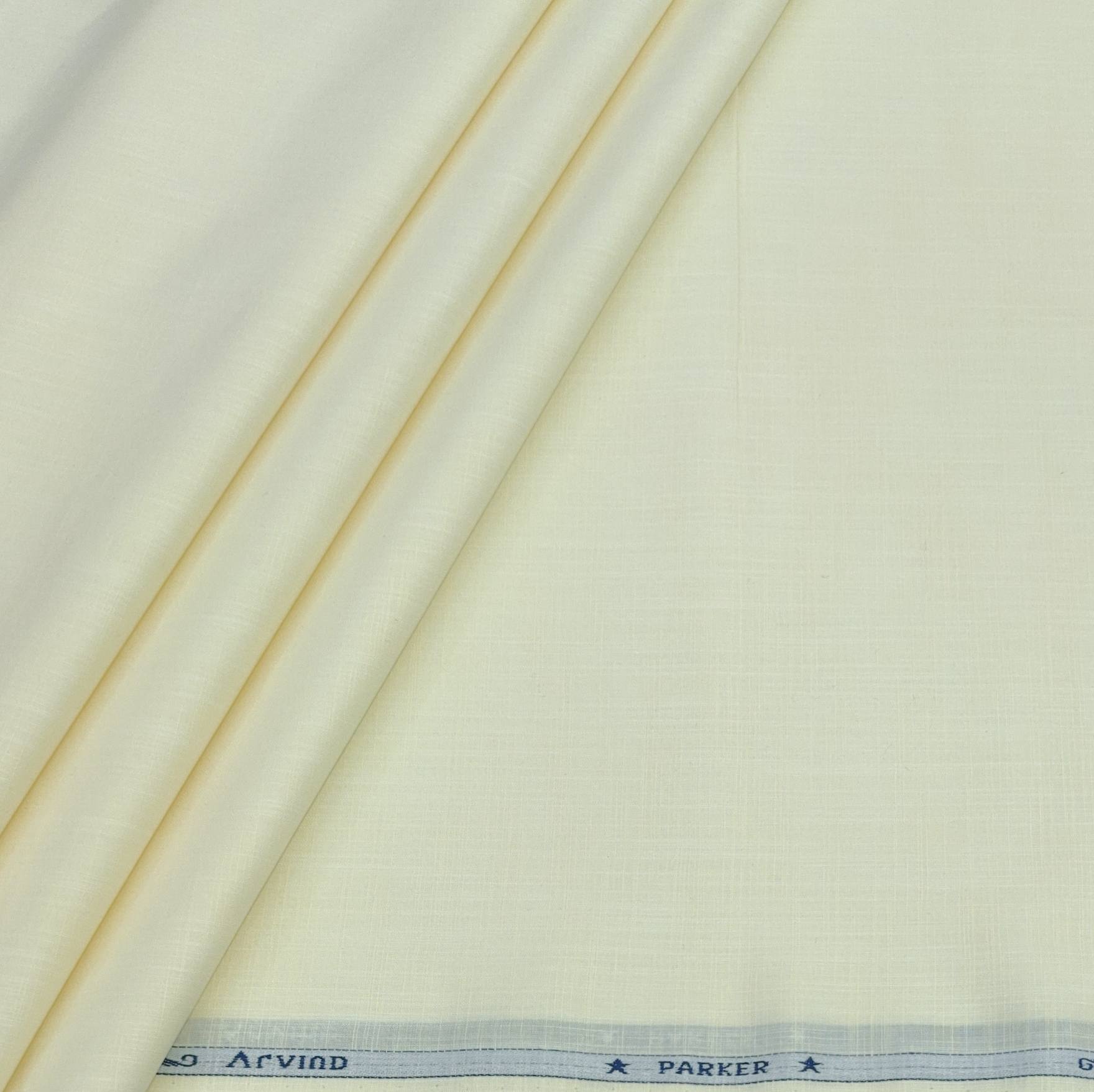Shirt Fabric Arvind Pure Cotton Slub Colour Almond - ManTire