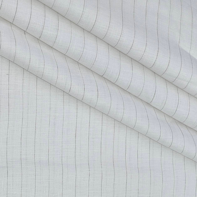 Shirt Fabric Arvind 60 Lea Pure Linen Broad Lining Colour Brown N White