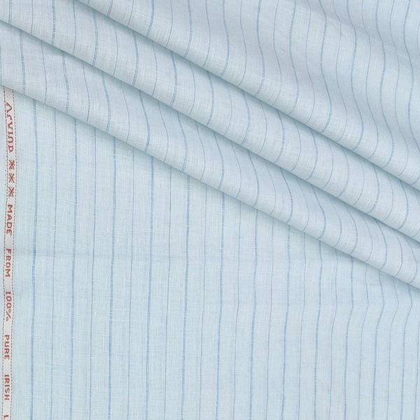 Shirt Fabric Arvind 60 Lea Pure Linen Broad Lining Colour Sky Blue
