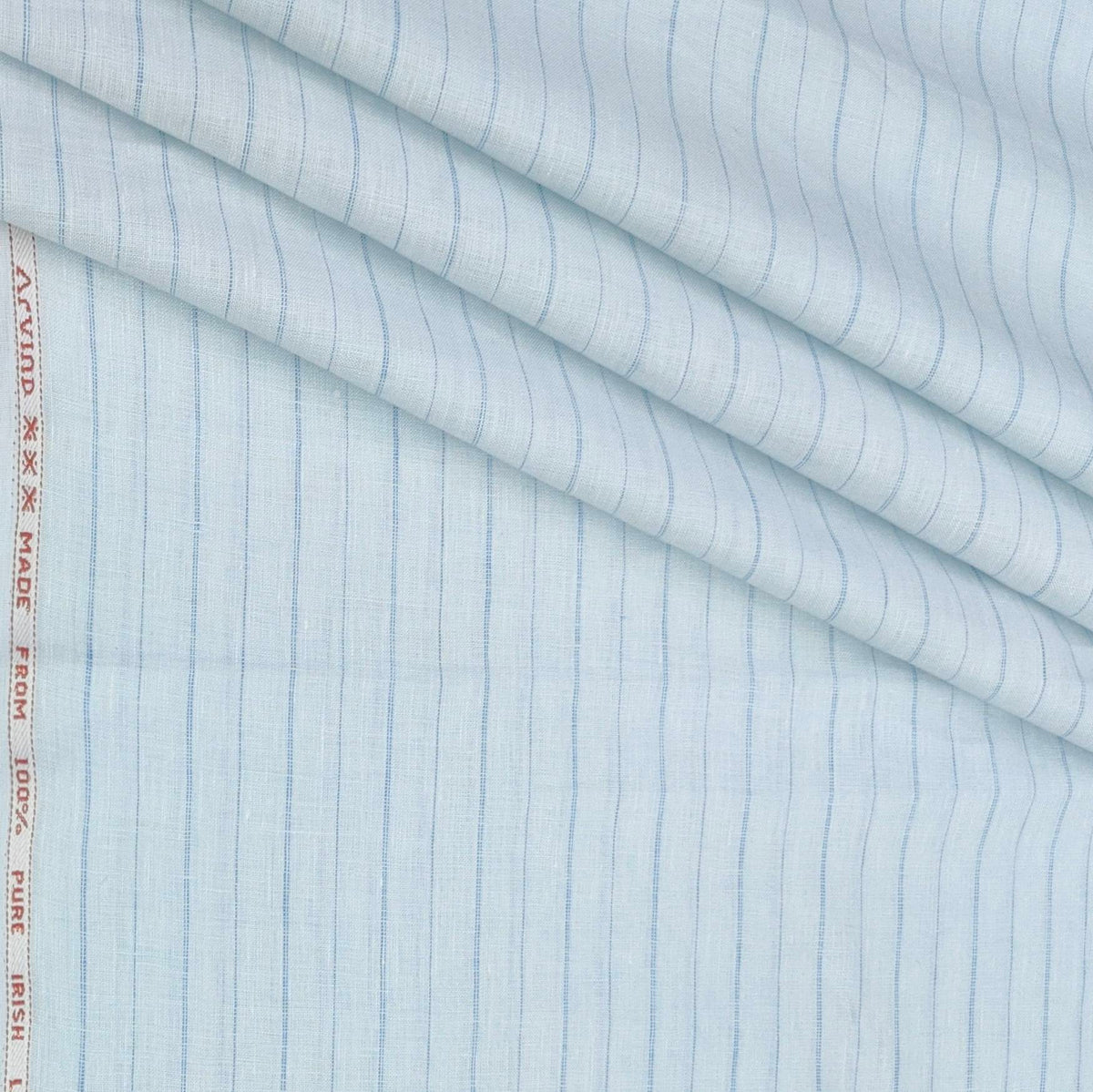 Shirt Fabric Arvind 60 Lea Pure Linen Broad Lining Colour Sky Blue