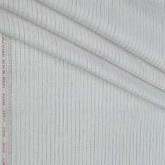Shirt Fabric Arvind 60 Lea Pure Linen Lining Colour Grey N White