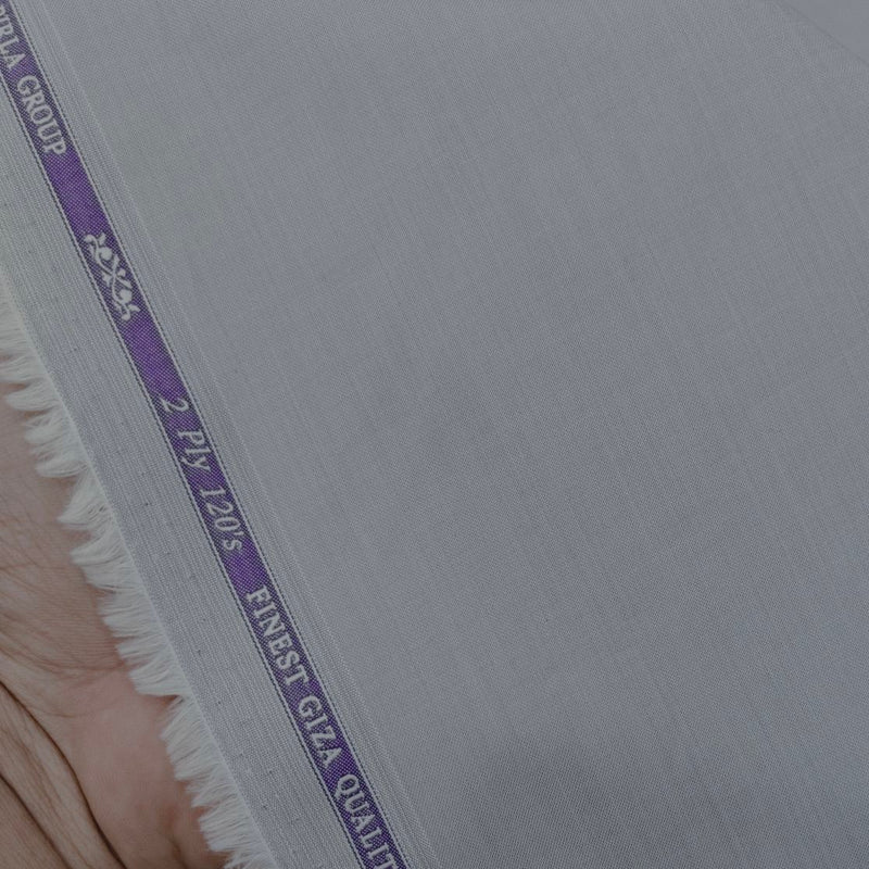 Shirt Fabric Soktas 2/120s Finest Giza Cotton Plain Colour Grey