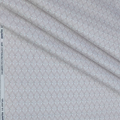 Shirt Fabric Raymond 100% Giza Cotton Print Colour Soft Pink