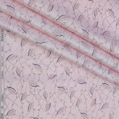 Shirt Fabric Raymond 100% Giza Cotton Print Colour Pink