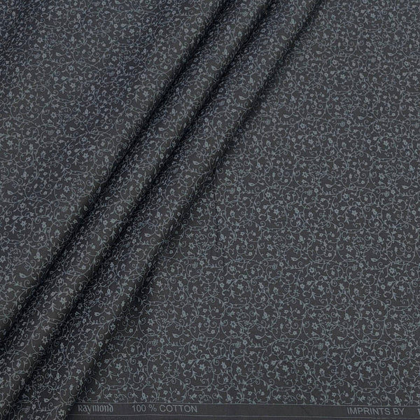 Shirt Fabric Raymond 100% Giza Cotton Print Colour Grey