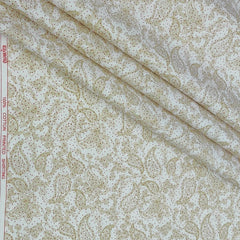 Shirt Fabric Raymond 100% Giza Cotton Print Colour Tan Beige