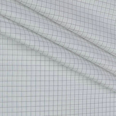 Shirt Fabric Arvind 100% Pure Cotton Check Colour Grey N White