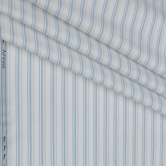 Shirt Fabric Arvind Cotton Lining Colour Blue N White