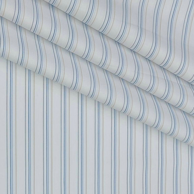 Shirt Fabric Arvind Cotton Lining Colour Blue N White