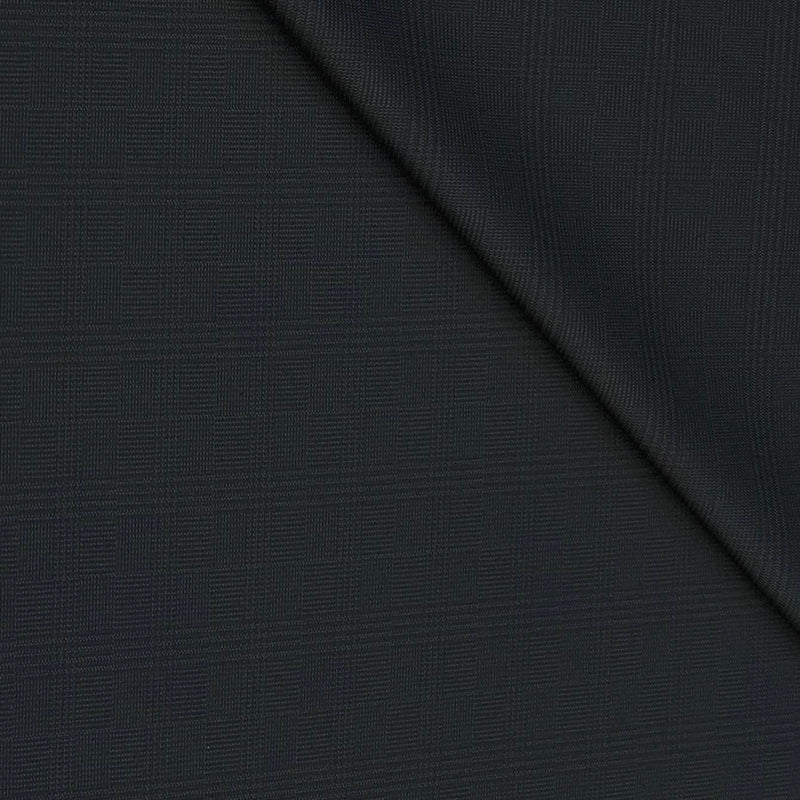 Trouser Fabric Canetti Italy Luxury Stretchable Poly Viscose Mild Check Colour Dim Grey