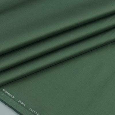 Trouser Fabric Donear Giza Cotton Plain Colour Pine Green