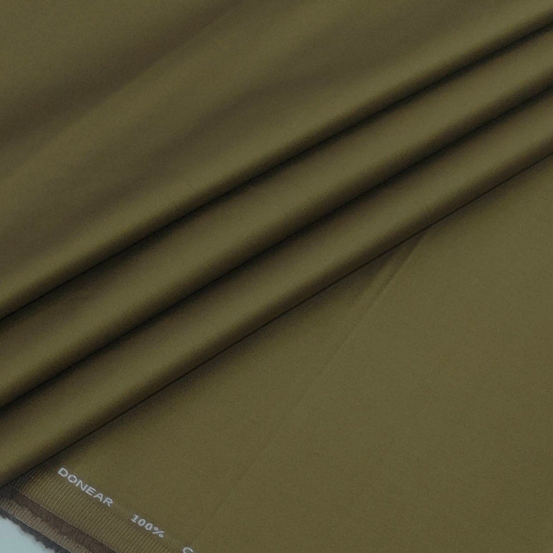 Trouser Fabric Donear Giza Cotton Plain Colour Golden Brown