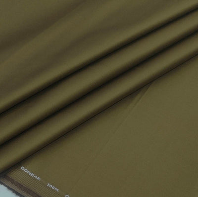 Trouser Fabric Donear Giza Cotton Plain Colour Golden Brown