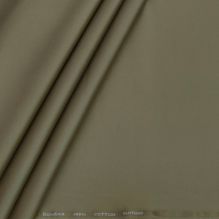 Trouser Fabric Donear Giza Cotton Plain Colour Brown