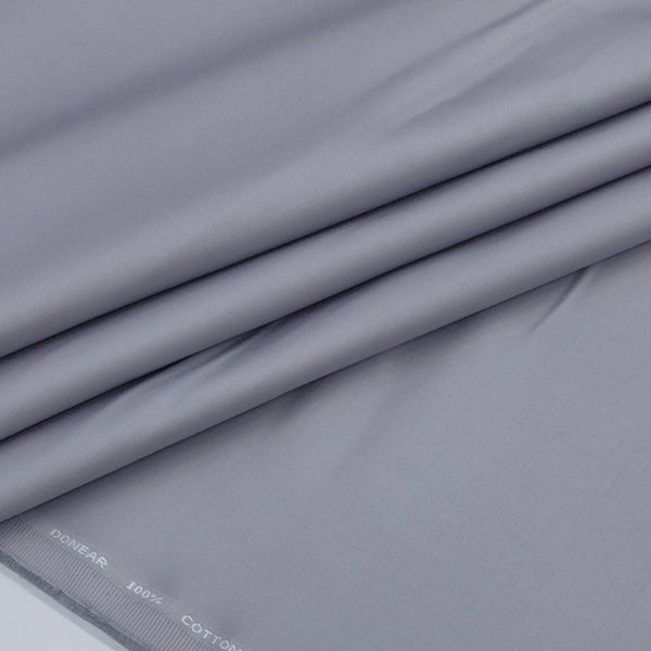 Trouser Fabric Donear Giza Cotton Plain Colour Lavender Silver