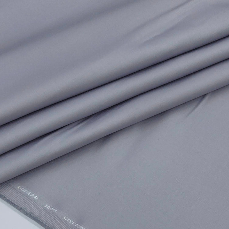 Trouser Fabric Donear Giza Cotton Plain Colour Lavender Silver