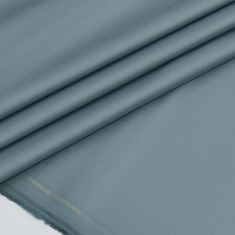 Trouser Fabric Donear Giza Cotton Stretchable Plain Colour Airforce Blue