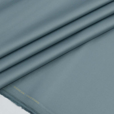 Trouser Fabric Donear Giza Cotton Stretchable Plain Colour Airforce Blue