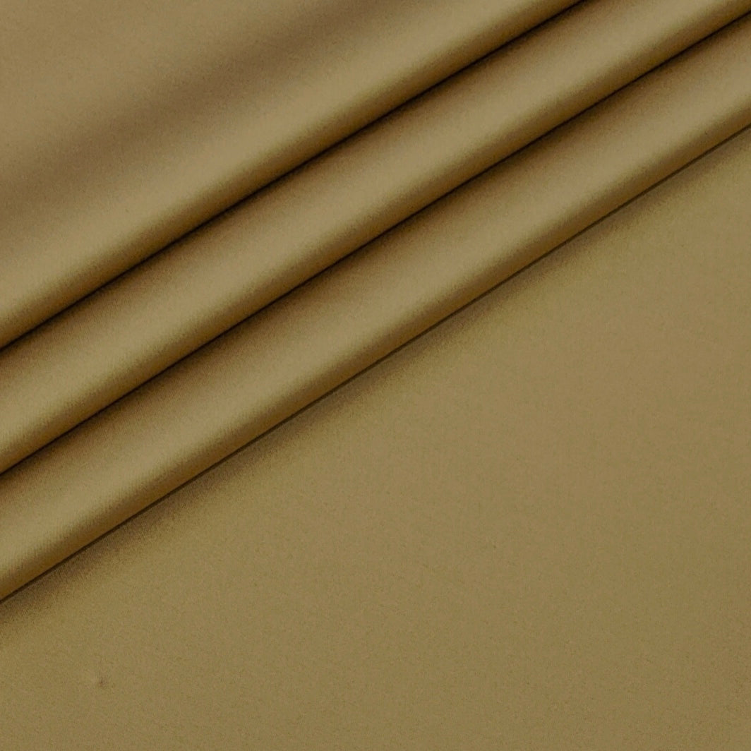 Trouser Fabric Donear Giza Cotton Stretchable Plain Colour Heat Gold