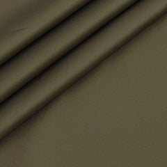 Trouser Fabric Donear Giza Cotton Stretchable Plain Colour Greenish Brown