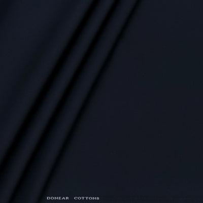Trouser Fabric Donear Giza Cotton Stretchable Plain Colour Blackish Blue