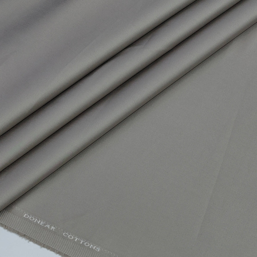 Trouser Fabric Donear Giza Cotton Plain Colour Dusty Greyish Brown