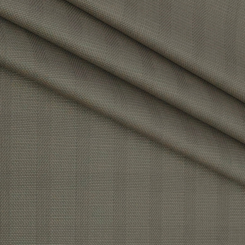 Trouser Fabric Siyaram Poly Viscose Mild Check Colour Caramel Brown
