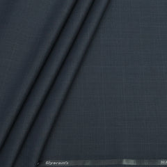 Trouser Fabric Siyaram Poly Viscose Check Colour Iron Grey