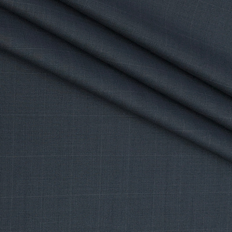 Trouser Fabric Siyaram Poly Viscose Check Colour Iron Grey
