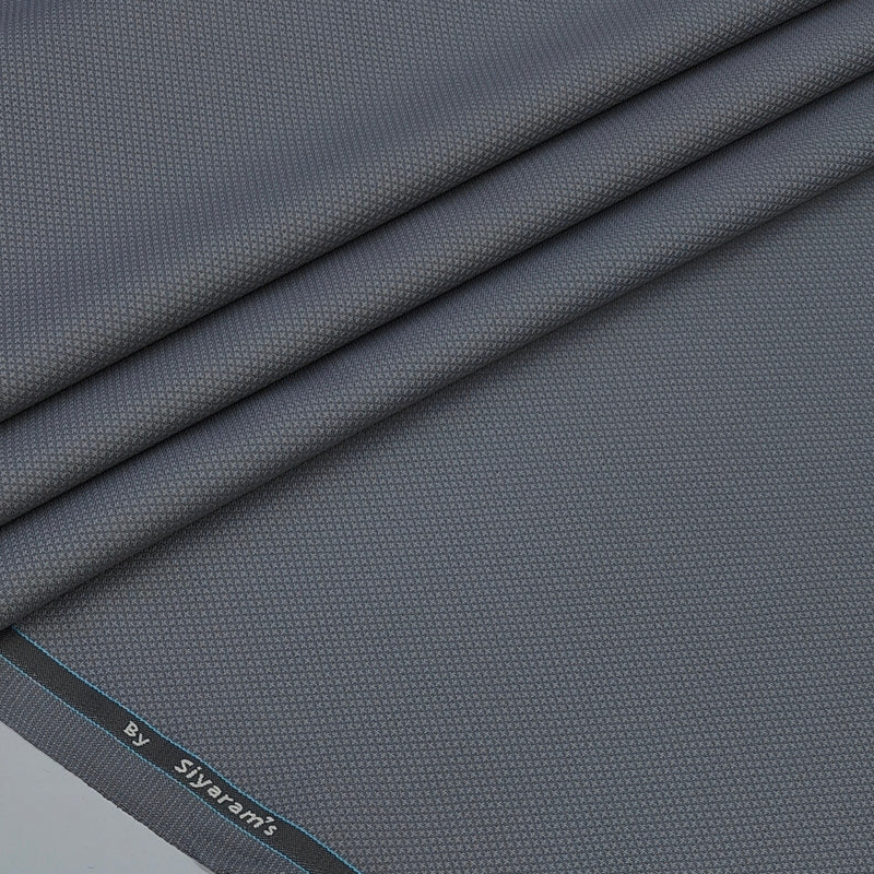 Trouser Fabric Siyaram Poly Viscose Dobby Colour Lava Grey