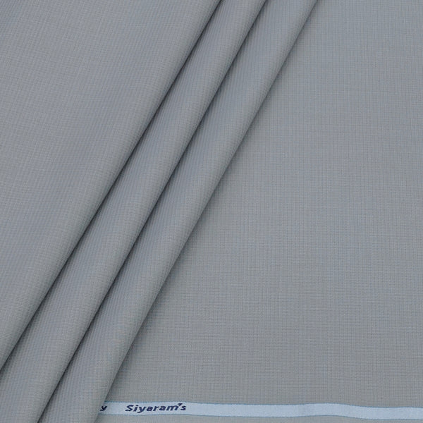 Trouser Fabric Siyaram Poly Viscose Texture Colour Silver