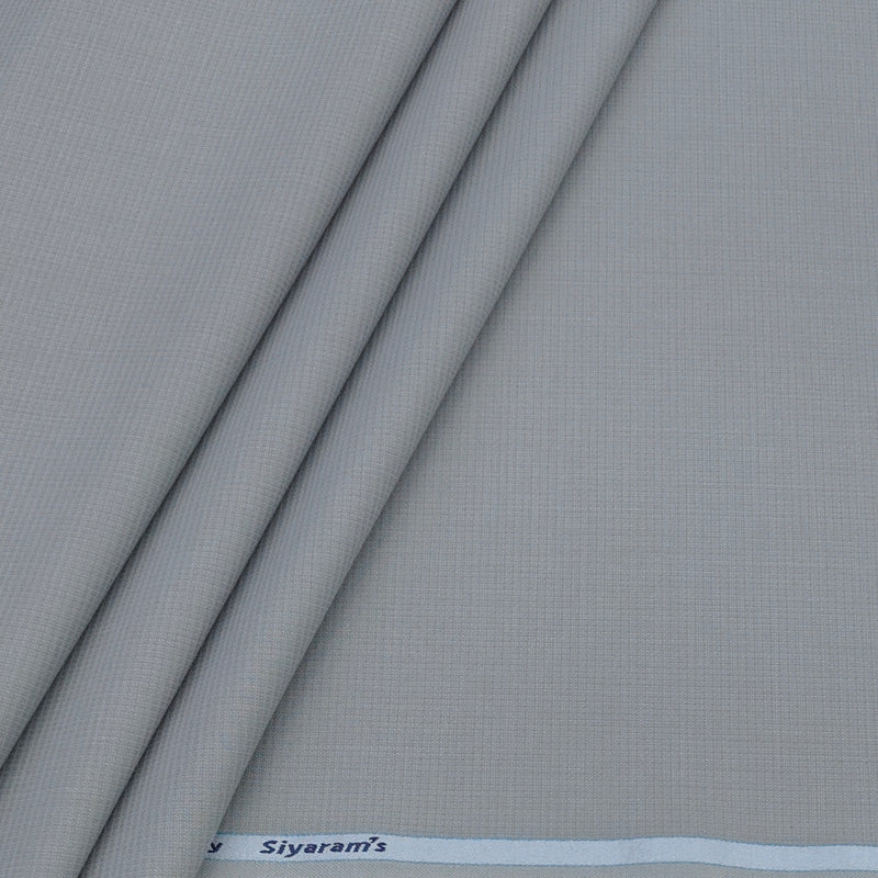 Trouser Fabric Siyaram Poly Viscose Texture Colour Silver