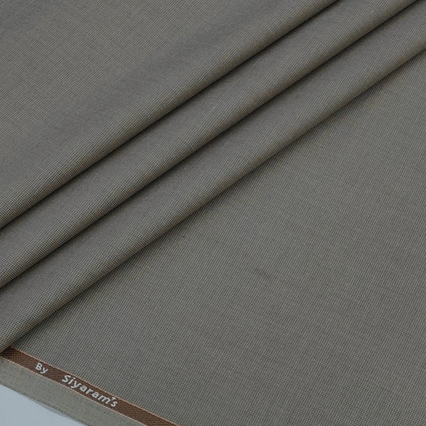 Trouser Fabric Siyaram Poly Viscose Texture Colour Faded Brown